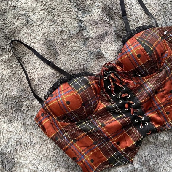 Mixed Threads LA Plaid Corset Top - Picture 3 of 7